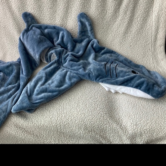 Shark Blanket Onesie in Blue - Picture 5 of 7